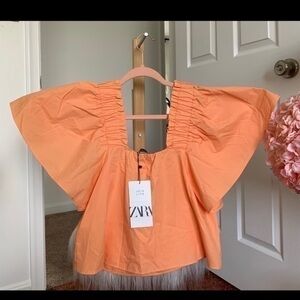 ZARA full sleeve poplin top 3666/074